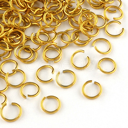 Anodized Aluminum Open Jump Rings ALUM-R005-0.8x6-14-1