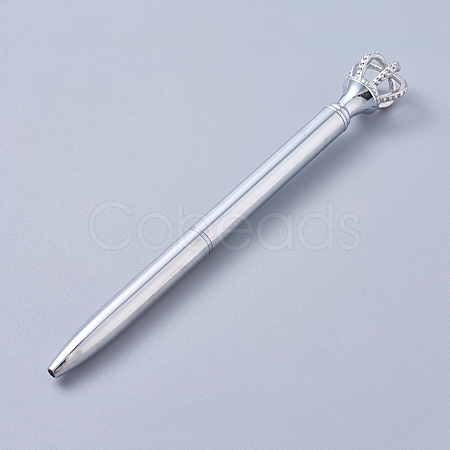 Platinum Big Crown Pen LS-AJEW-K026-01G-1