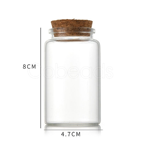 Glass Bottle CON-WH0085-73D-1