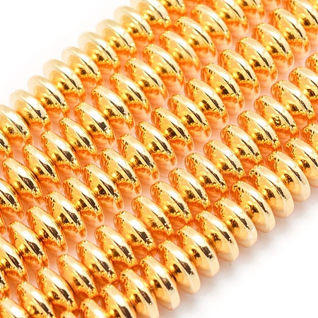 Electroplate Non-magnetic Synthetic Hematite Beads Strands G-L485-05B-G-1