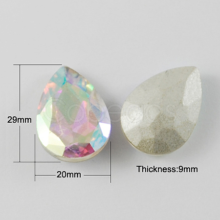 Glass Point Back Rhinestone RGLA-Q004-8-1