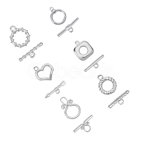 Unicraftale 304 Stainless Steel Toggle Clasps STAS-UN0011-42P-1