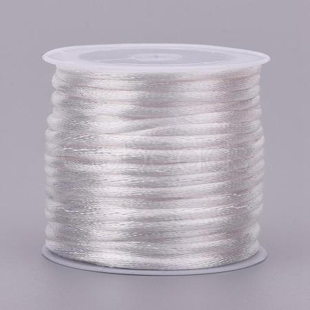 Nylon Satin Rattail Cords NWIR-L006-1mm-01-1