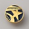 Positive Reward Encourating Word Star Performer Enamel Pin, Golden Zinc Alloy Star Badge for Backpack Clothes, Midnight Blue, 20.5x1.5mm