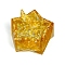 Resin Storage Box & Natural Yellow Quartz Chips Decorations, for Home Office Desk, Star, Yellow, 85x95x100mm