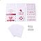 Rectangle Paper Greeting Cards, with Rectangle Envelope and Flat Round Self Adhesive Paper Stickers, Valentine's Day Wedding Birthday Invitation Card, Word, 198x149x0.3mm