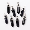 Synthetic Blue Goldstone Pointed Pendants G-F295-03H-3