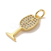 Brass Micro Pave Cubic Pendants KK-U027-07G-01-3