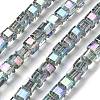 Electroplate Glass Beads Strands EGLA-H108-01A-FR01-1