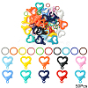 25Pcs Acrylic Lobster Claw Clasps DIY-YW0011-20B-1