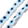 Handmade Evil Eye Lampwork Beads Strands LAMP-G166-03-2