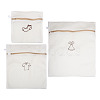 3Pcs 3 Styles Polyester Mesh Zipper Laundry Bags ABAG-TA0002-22-2