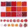 15 Styles Glass Seed & Bugle Beads SEED-PA0001-14E-1