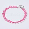 Cloth Gothic Choker Necklaces NJEW-E085-29G-1