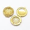 Brass Locket Pendants KK-P094-22-1