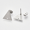 Non-Tarnish 304 Stainless Steel Stud Earring Findings X-STAS-S079-69B-1