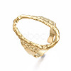 304 Stainless Steel Oval Open Cuff Ring RJEW-T023-91G-3