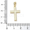 Brass with Crystal Rhinestone Pendants RB-CBA6830-03G-02-3