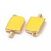 Brass Enamel Pendants KK-A168-16-02G-3