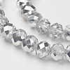 Electroplate Glass Bead Strands GR10MMY-07S-2