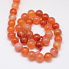 Natural Carnelian Beads Strands X-G-N0006-10mm-17-2