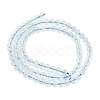 Natural Aquamarine Beads Strands G-P576-4mm-01A-3