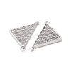 Brass Micro Pave Clear Cubic Zirconia Connector Charms KK-E068-VC480-3