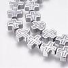 Grade AA Non-Magnetic Synthetic Hematite Bead Strands G-G652-20C-1