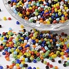 12/0 Opaque Colours Round Glass Seed Beads SEED-K003-2mm-M04-1
