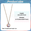12Pcs 12 Styles Glass Universe Ball Necklace NJEW-AN0001-47-7