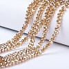 Electroplate Glass Beads Strands EGLA-A034-T6mm-C08-1