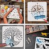 Large Plastic Reusable Drawing Painting Stencils Templates DIY-WH0172-739-4