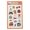 Christmas Theme PET Plastic Stickers AJEW-Q151-01D-1