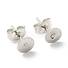 Iron Stud Earring Findings IFIN-Q001-01B-P-1