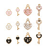 60Pcs 12 Style Alloy Enamel Pendants ENAM-PJ0001-05-2
