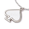 Sublimation Blank Aluminum Pendant Necklace NJEW-E020-02P-01-2