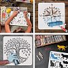 Plastic Reusable Drawing Painting Stencils Templates DIY-WH0202-301-4
