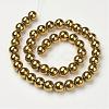 Non-Magnetic Synthetic Hematite Beads Strands G-G091-10mm-1-3
