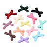Spray Painted Acrylic Beads OACR-N015-014-B01-2