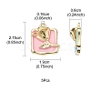 5Pcs Rack Plating Alloy Enamel Pendants ENAM-YW0002-46-3