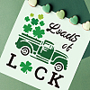 9Pcs 9 Styles Saint Patrick's Day PET Hollow Out Drawing Painting Stencils Sets DIY-WH0383-0021-7