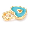 Brass Enamel Pendants KK-M218-11-RS-3