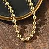 Rack Plating Brass Ball Chain Necklaces for Women NJEW-G102-01D-G-2