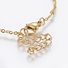 304 Stainless Steel Anklets X-AJEW-H013-05G-3