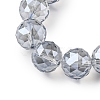 Transparent Electroplate Glass Beads Strands EGLA-N002-34G-F03-3