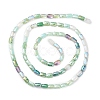 Gradient Color Electroplate Glass Bead Strands X1-GLAA-E042-01D-2