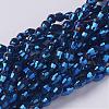 Electroplate Glass Beads Strands GC885Y-5-1