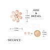Stainless Steel Stud Earrings JE684B-4
