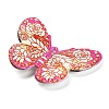 Printed Opaque Acrylic Beads MACR-R004-02B-2