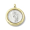 Rack Plating Real 18K Gold Plated Brass Pendants KK-B084-17G-1